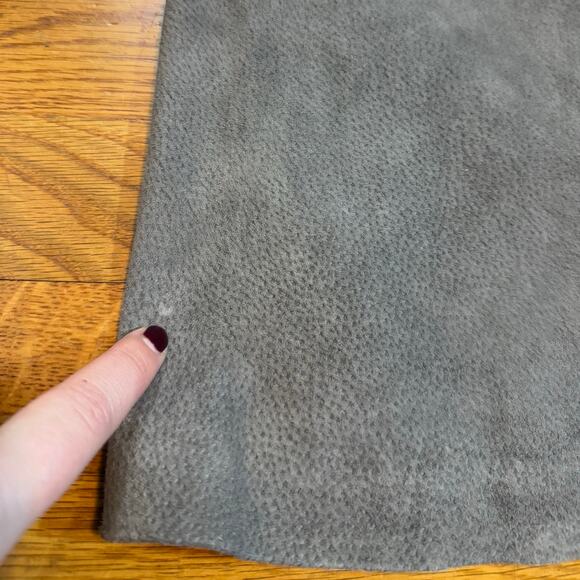 BlankNYC Women’s 25 Gray Leather Mini Skirt Zipper High Altitude Fall Statement - Picture 8 of 10